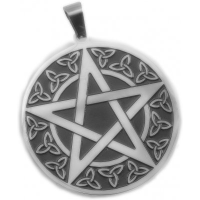 River Šperky. Mystický ocelový přívěsek amulet Pentagram nr. 011. 99230782