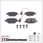 Sada brzdových destiček, kotoučová brzda ZIMMERMANN 23811.180.2