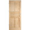 Interiérové dveře Verona 80 L, 850 × 1985 mm, masivní dřevo, levé, smrk, plné