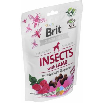 Brit Care Dog Crunchy Cracker Insects with Lamb enriched with Raspberries 200 g