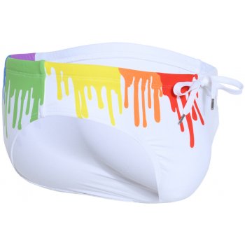 Andrew Christian slipové plavky Bikini Pride Drip 7815 White