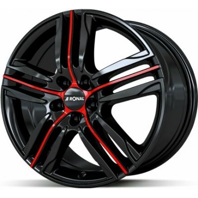 Ronal R57 7,5x19 5x112 ET55 black red line – Sleviste.cz
