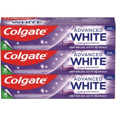 Colgate Advanced White Purple 3 × 75 ml – Hledejceny.cz