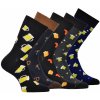 Oxsox pánské bavlněné pivní Crazy ponožky mix barev