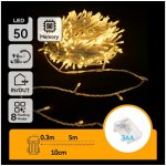 Aigostar B.V. Aigostar LED Venkovní vánoční řetěz 50xLED 8 funkcí 3xAA 5,3m IP44 teplá bílá AI1330 – Hledejceny.cz