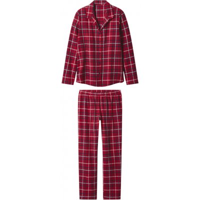 Esmera dámské flanelové pyžamo červená – Zboží Dáma