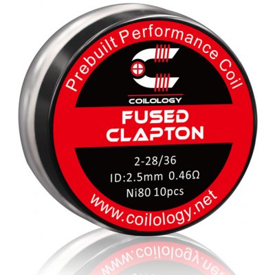 Coilology Fused Clapton předmotané spirálky Ni80 0,46ohm 10ks