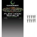 Gardner Covert Flexi Hook Swivels vel.20 10ks