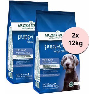 Arden Grange Puppy/Junior Large Chicken & Rice 2 x 12 kg