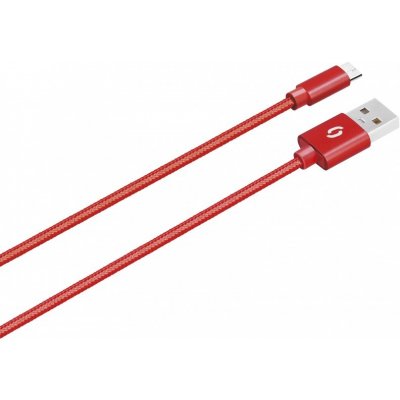 Aligator DATKP36 datový, PREMIUM 2A, Micro USB, 50cm, červený – Zboží Mobilmania