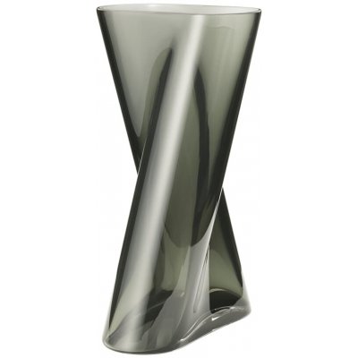 Georg Jensen Skleněná váza Lituus kouřová, velká - – Hledejceny.cz