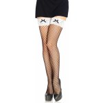 Leg Avenue Industrial Net Thigh Highs 9316 Black & White – Zboží Mobilmania