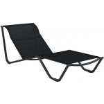 Gloster Stohovatelné nepolohovací Helio, Gloster, 190x79,5x31/70 cm, hliník černošedý (meteor), výplet textilen černý (charcoal) – Hledejceny.cz