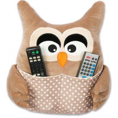Sleep-well Plyšák polštář mikrospandex SOVA S KAPSOU 35 cm – Hledejceny.cz