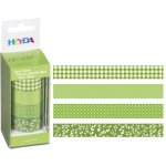 Heyda 1,5 cm x 5 m papírová zelený mix 4 ks – Zboží Dáma