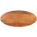 Omaxi 095397 Stolní deska 100 x 50 x 3,8 cm oválná masivní akáciové dřevo – Zboží Dáma