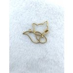 Phoenix brož Liška zlatá 1427111763 – Zboží Dáma