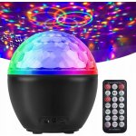 DISCO KOULE PROJEKTOR DISKOTÉKOVÝ LED REFLEKTOR RGB REPRODUKTOR – Zboží Dáma