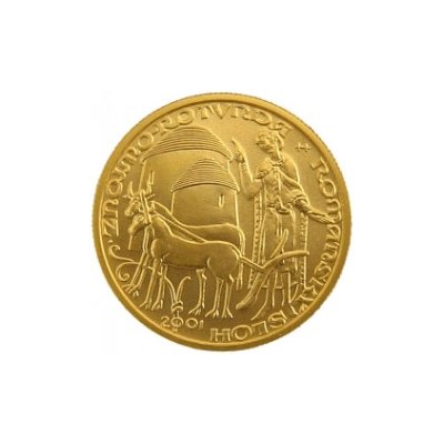 ČNB Zlatá mince 2000 Kč Rotunda Ve Znojmě Románský Sloh 2001 6,22 g – Zboží Dáma