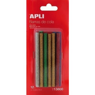 Apli tavné tyčinky se třpytkami, O 7,5 mm x 10 cm, mix barev, 12 ks – Hledejceny.cz