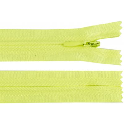 Spirálový zip skrytý No 3 délka 35 cm Varianta: 229 žlutá neon, Balení: 1 ks – Hledejceny.cz