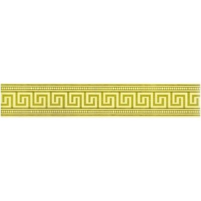 E-shop24, 25-476, Bordura na zeď, samolepicí Řecko žluto zelené - šířka 5 cm x délka 5 m