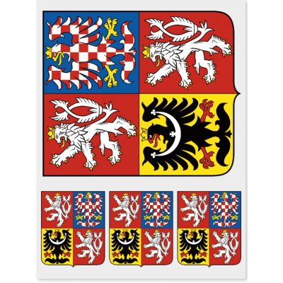 Nažehlovací státní znaky - potisk DTF - Český státní znak velký – Zboží Dáma