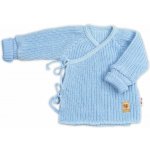 Baby Nellys Kojenecký svetřík rostoucí na zavazování na boku modrá – Hledejceny.cz