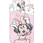 Jerry Fabrics Povlečení do postýlky Minnie Blush Pink 100 x 135 cm 40 x 60 cm – Zboží Dáma