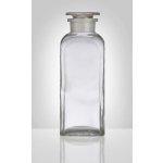 Sklárny Moravia skleněná prachovnice čirá hranatá zabroušené víko 750 ml – Sleviste.cz