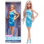 Mattel Barbie Looks blondýnka v modrých šatech – Zboží Dáma