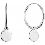 Pavona stříbrné náušnice kruhy s lesklou placičkou 61058 – Zbozi.Blesk.cz