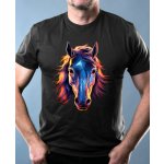Kůň, neon kolekce, V2 pánské tričko Basic – Hledejceny.cz