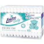 Linteo Papírové vatové tyčinky 100% natural 65 ks v boxu