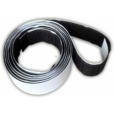 Pásek na suchý zip s lepidlem černý 50 cm, šířka 25 mm – Zboží Dáma