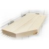 Potřeba pro hlodavce Aniland Dřevěné patro do klece 20 x 10 cm