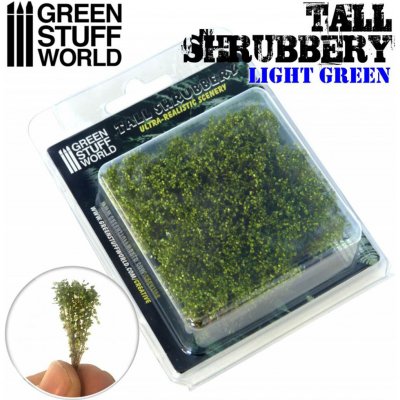 Dekorace Green Stuff World Tall Shrubbery: Light Green – Zboží Dáma