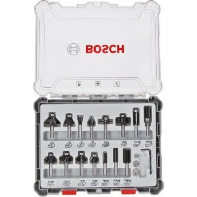 Bosch 15dílná sada frézovacích bitů 2607017471 – Sleviste.cz