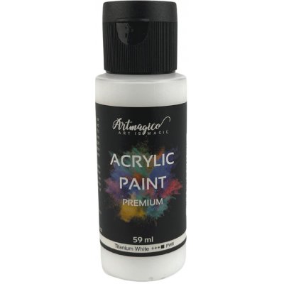 Artmagico akrylové barvy Premium 59 ml Titanium White – Hledejceny.cz