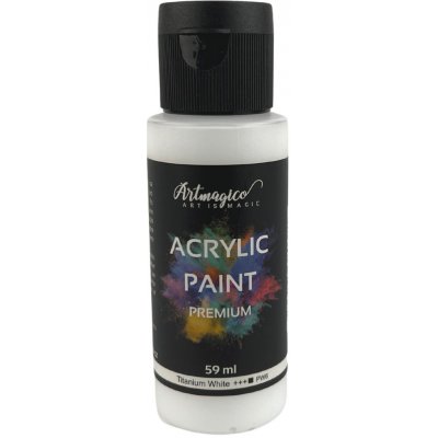 Artmagico akrylové barvy Premium 59 ml Titanium White – Sleviste.cz