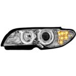 BMW E46 2dv. 03-06 Přední světla Angel Eyes - Chromové