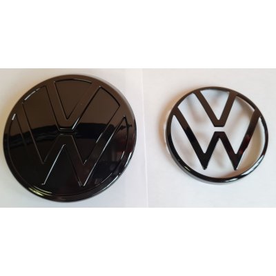VW znak 139+110mm černý MK8 - set 2 kusy – Zboží Mobilmania