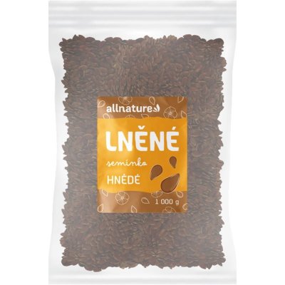 Allnature Lněné semínko hnědé semínka 1000 g – Hledejceny.cz