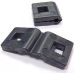 Vymezovač pro příchytku plotového panelu – 4 mm, černý, plastový – Zboží Mobilmania