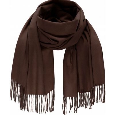 Fashionweek šál s třásněmi ZIZI13 hnědá – Zboží Mobilmania