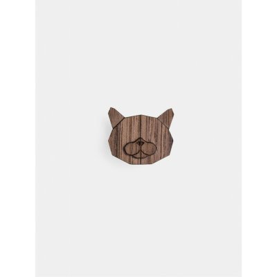 BeWooden dřevěná brož British Cat Brooch – Zboží Mobilmania