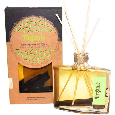 Organic tyčinkový difuzér Lemongrass & Spice 150 ml