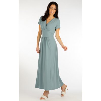 LITEX Dámské šaty s krátkým rukávem 5F046 šedozelená – Zboží Dáma LITEX Dámské šaty s krátkým rukávem 5F046 šedozelená – Zboží Dáma