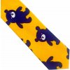 Kravata Žlutá chlapecká kravata Medvídek
