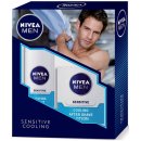 Nivea Sensitive Cooling pěna na holení 200 ml + Sensitive Cooling voda po holení 100 ml dárková sada